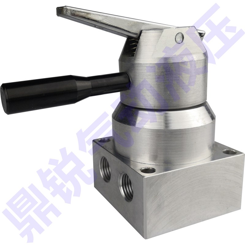 34R8F-G1/4-L-D 底部排气锁阀 收转阀 手动阀 三位四通手转阀