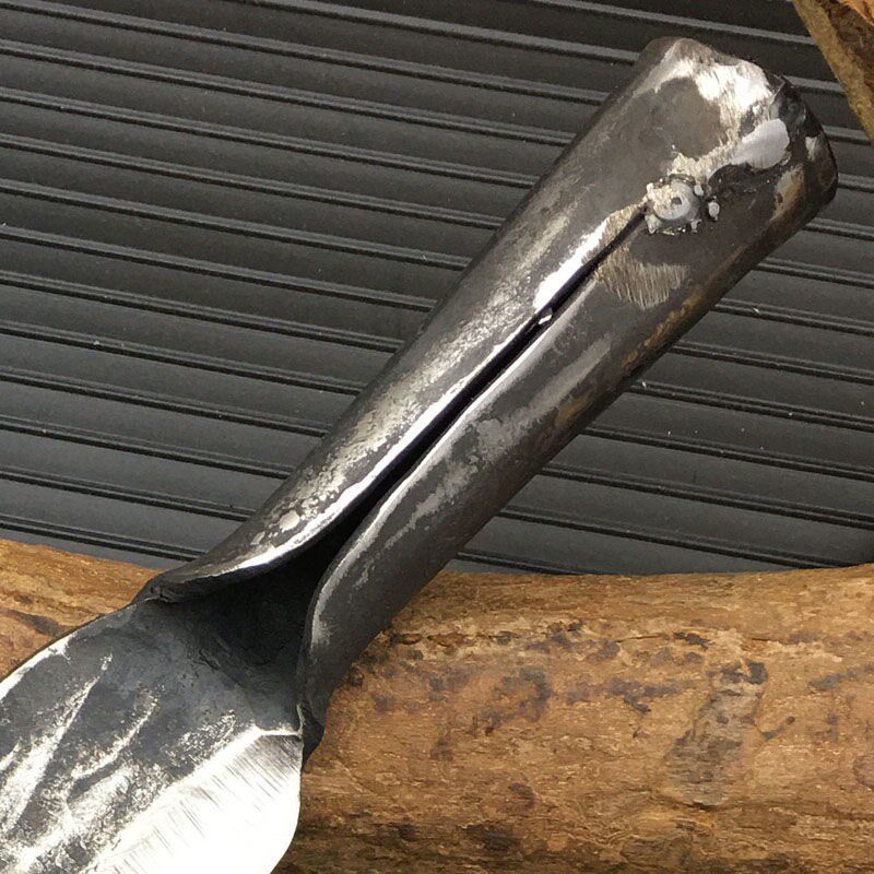 纯手工锻打砍竹刀加厚砍树刀弹簧钢劈柴刀农用直刀砍柴刀破竹篾刀