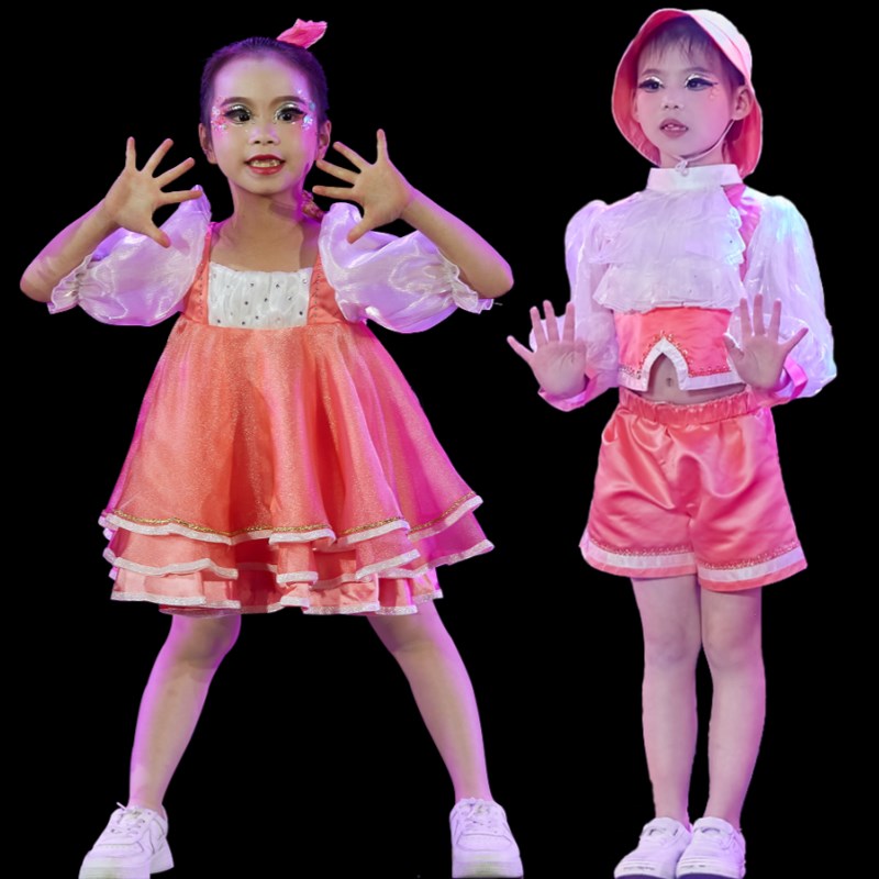 六一儿童演出服蓬蓬纱裙再见幼儿园舞蹈服男女合唱服公主裙表演服