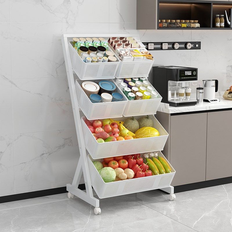 家用多功能推车置物架厨房家居用水果蔬菜篮子收纳筐落地零食货架,商业/办公家具,蔬菜架,淘宝优惠券,粉丝福利购,淘宝优惠卷