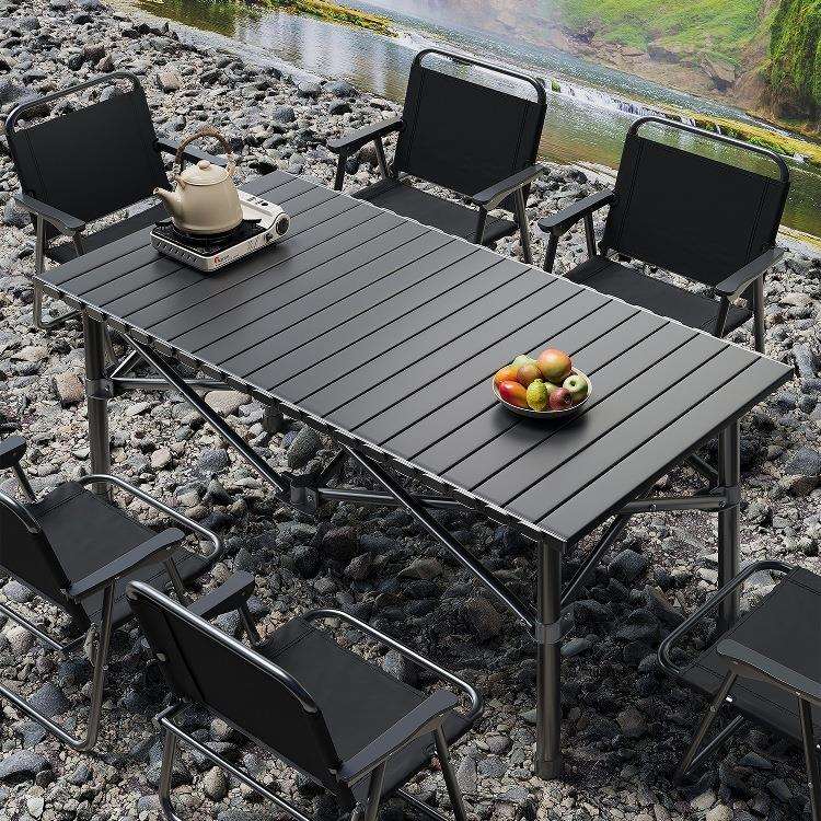 露营桌椅便携式户外折叠桌蛋卷桌野餐桌野炊烧烤桌简易摆摊小桌子