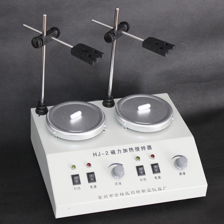 HJ-2HJ-2AHJ-2B实验用两联磁力加热搅拌器单独调速数显恒温