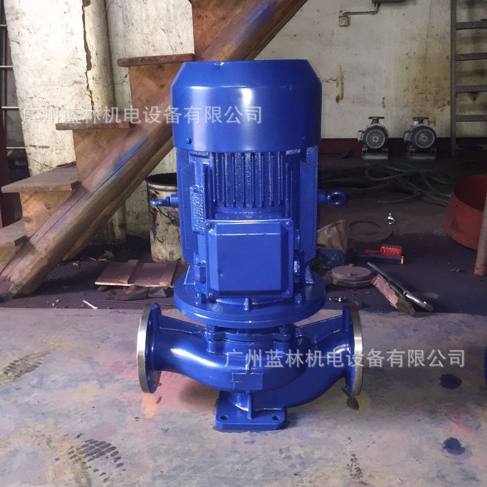 IHG65-315B立式不锈钢冷热水管道增压泵耐腐蚀管道泵循环泵