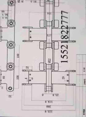 乳胶手套生产线链条流水线输送链条节距10095双模座手套机链条