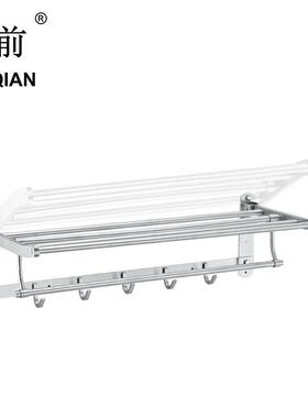 折叠毛巾架304不锈钢活动浴巾架多杆挂壁式浴室挂件A4111热卖