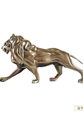 大型仿古铜狮子铸造 铸铜狮子 2米铸铜宫门狮 景区门口铜狮子