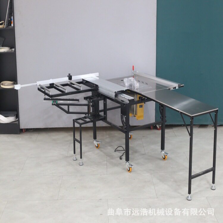 木工工作台多功能体机新型不锈钢锯台无尘锯子母推台锯