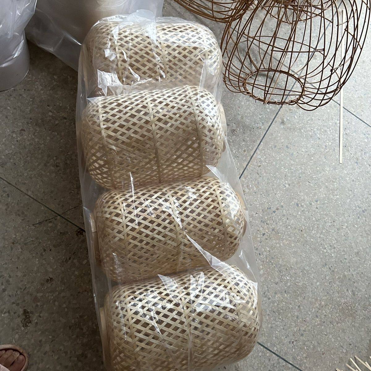 交叉中式竹编灯笼古风拍摄道具中式精品手工编制作。25*40其他