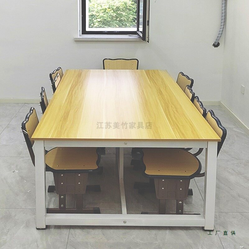 小学生课桌椅培训桌 辅导班幼儿园美术桌绘画桌 彩色儿童桌长条桌