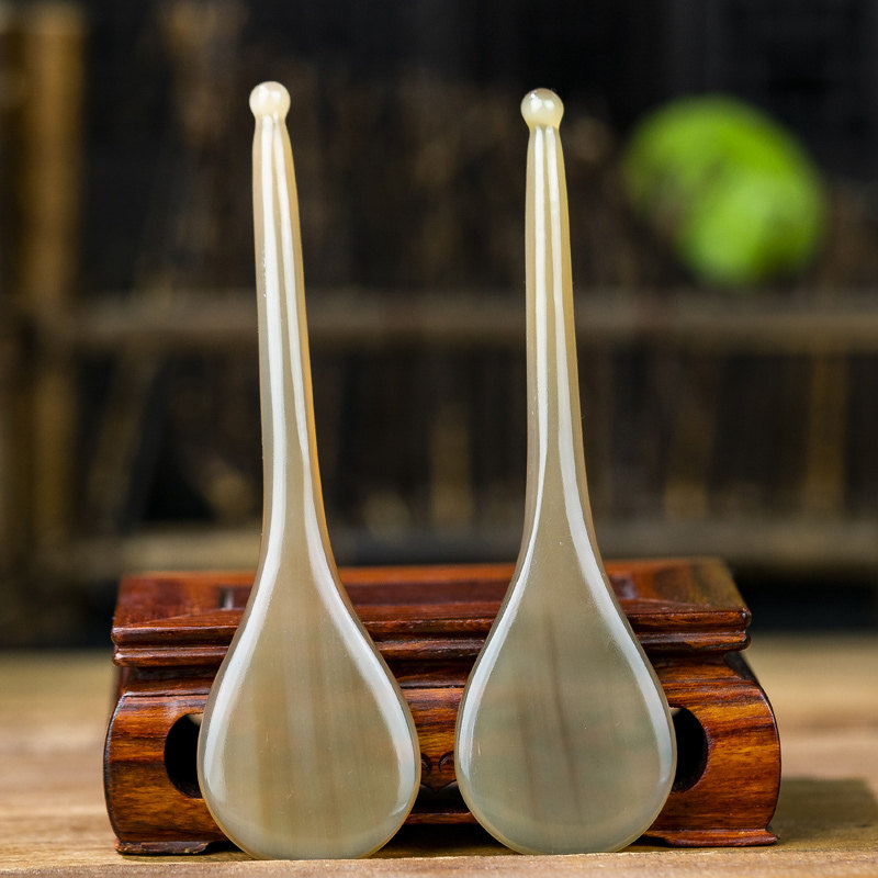 面部通用女脸部板刮痧天然白水牛角眼部专用刮脸拔筋按摩美容棒