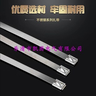 304不锈钢扎带7.9mm自锁式 金属船用室外固定座束带绑带扎丝捆扎带