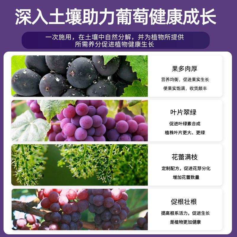 葡萄专用肥料缓释肥葡萄树复合肥膨果结果增甜果树肥料盆栽有机肥