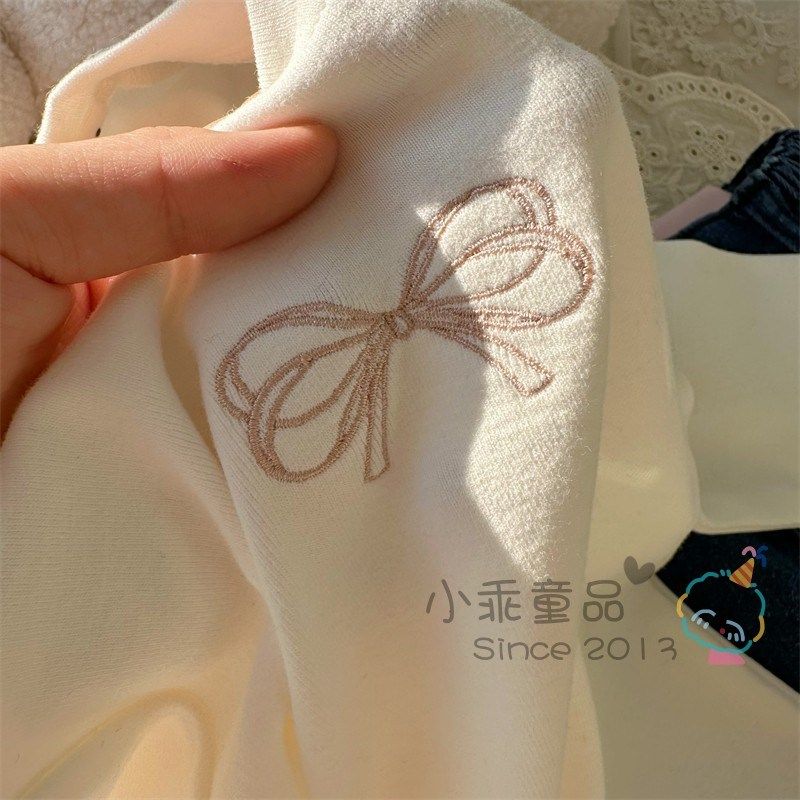 【韩国设计款】女童春秋上衣 亲肤柔软纯棉磨毛百搭圆领T恤长袖衫