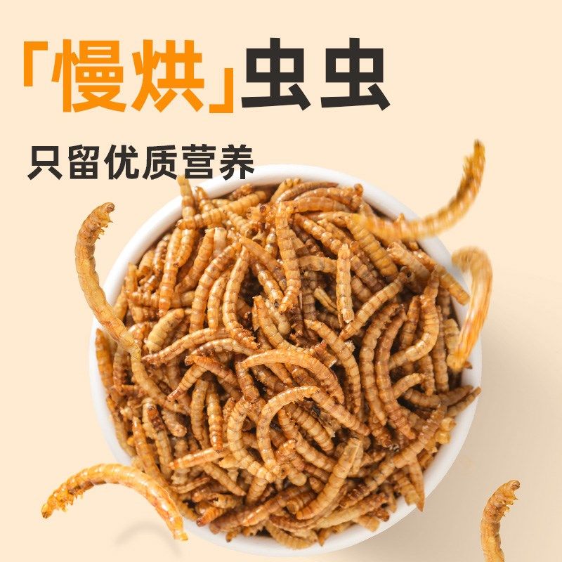 鹦鹉面包虫干黄粉虫牡丹虎皮玄凤专用鸟粮八哥芦丁鸡饲料零食鸟食
