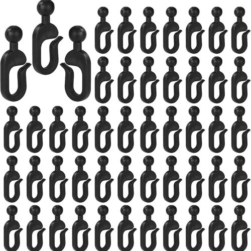 凉亭窗帘塑料挂钩 隐形窗帘轨道挂钩 遮阳篷棚网纱挂钩配件