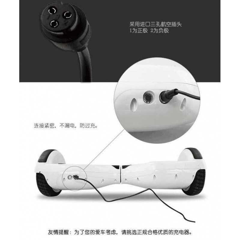 平衡豹行插头两轮通用型车三孔双轮电源适配器36V42V2A带线充电器