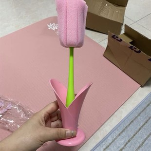 送你一朵小红花 底座 仙女郁金香杯刷