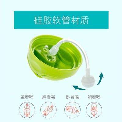 可么多么吸嘴奶瓶转换水杯头饮水配件备用吸嘴吸管重力球赫根奶瓶