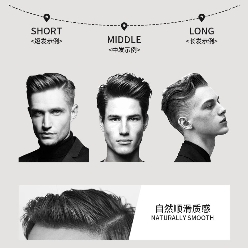 余二凝胶水基发油发蜡男士定型清香自然蓬松发泥发胶油头啫喱膏