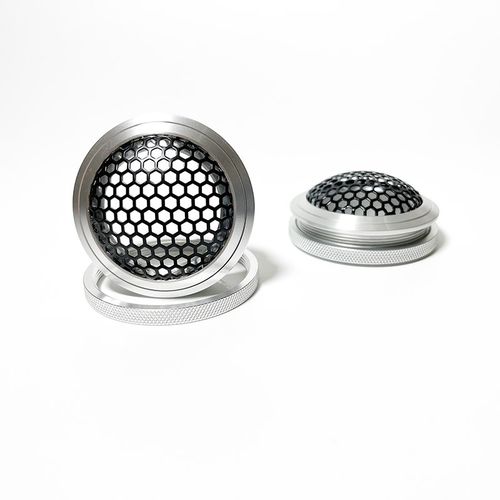 全金属高音喇叭罩保护网1.5寸2寸带螺纹圈口A柱倒模汽车门板加装