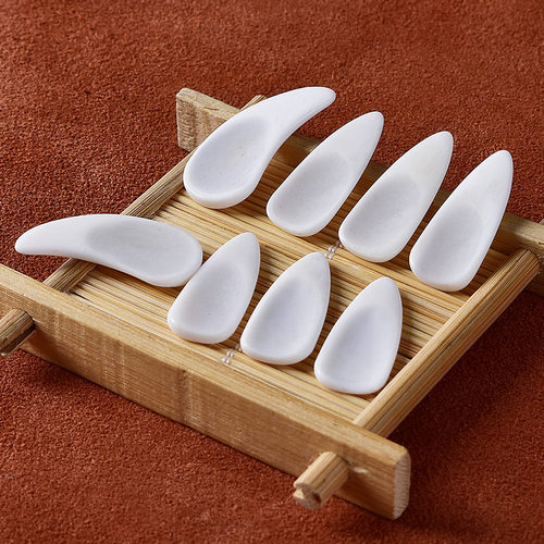 牛骨古筝指甲儿童成人专业演奏级天然牛骨义甲凹槽双面弧摇指神器