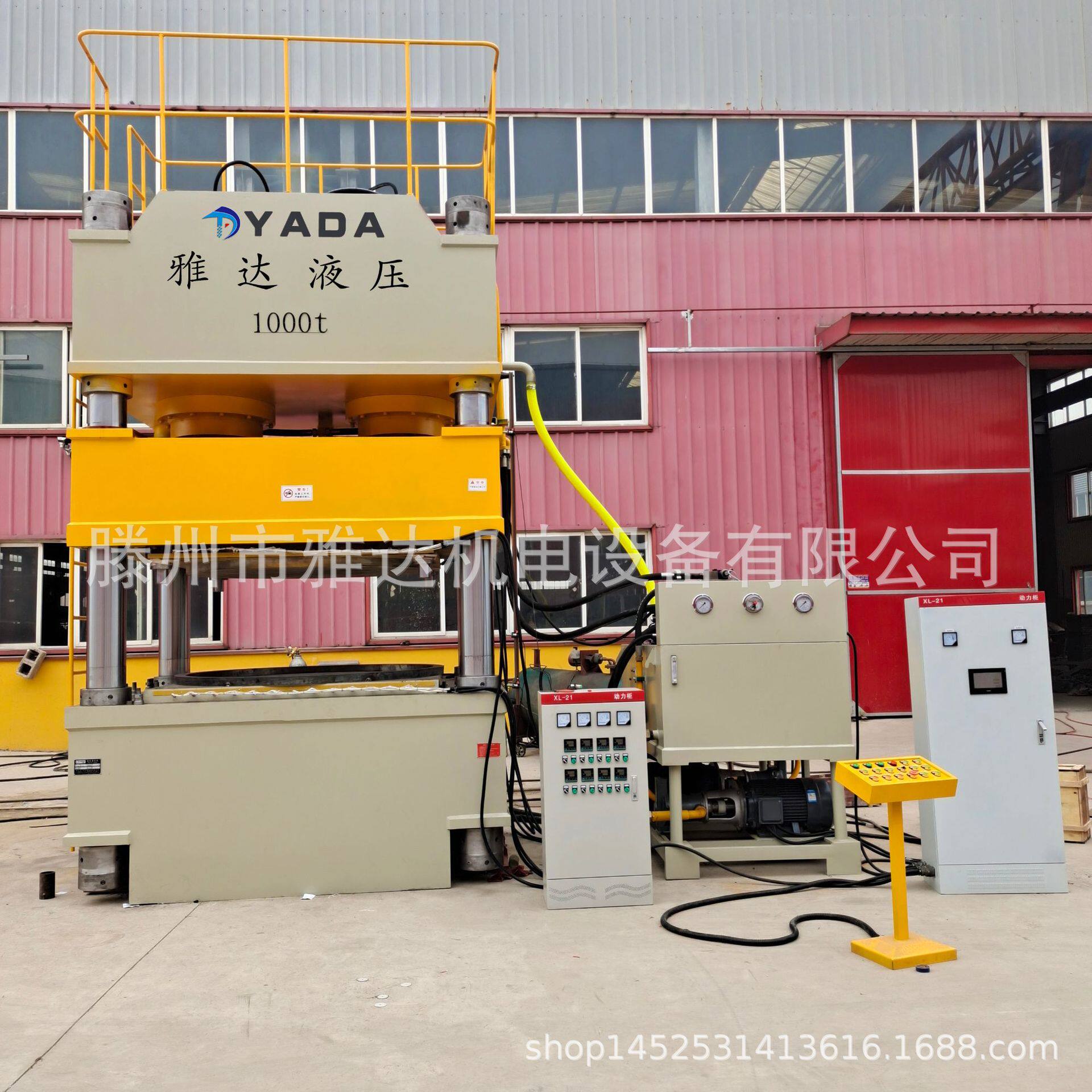 1000吨隔热板热压成型液压机复合材料热压机多顶杆金属拉伸机