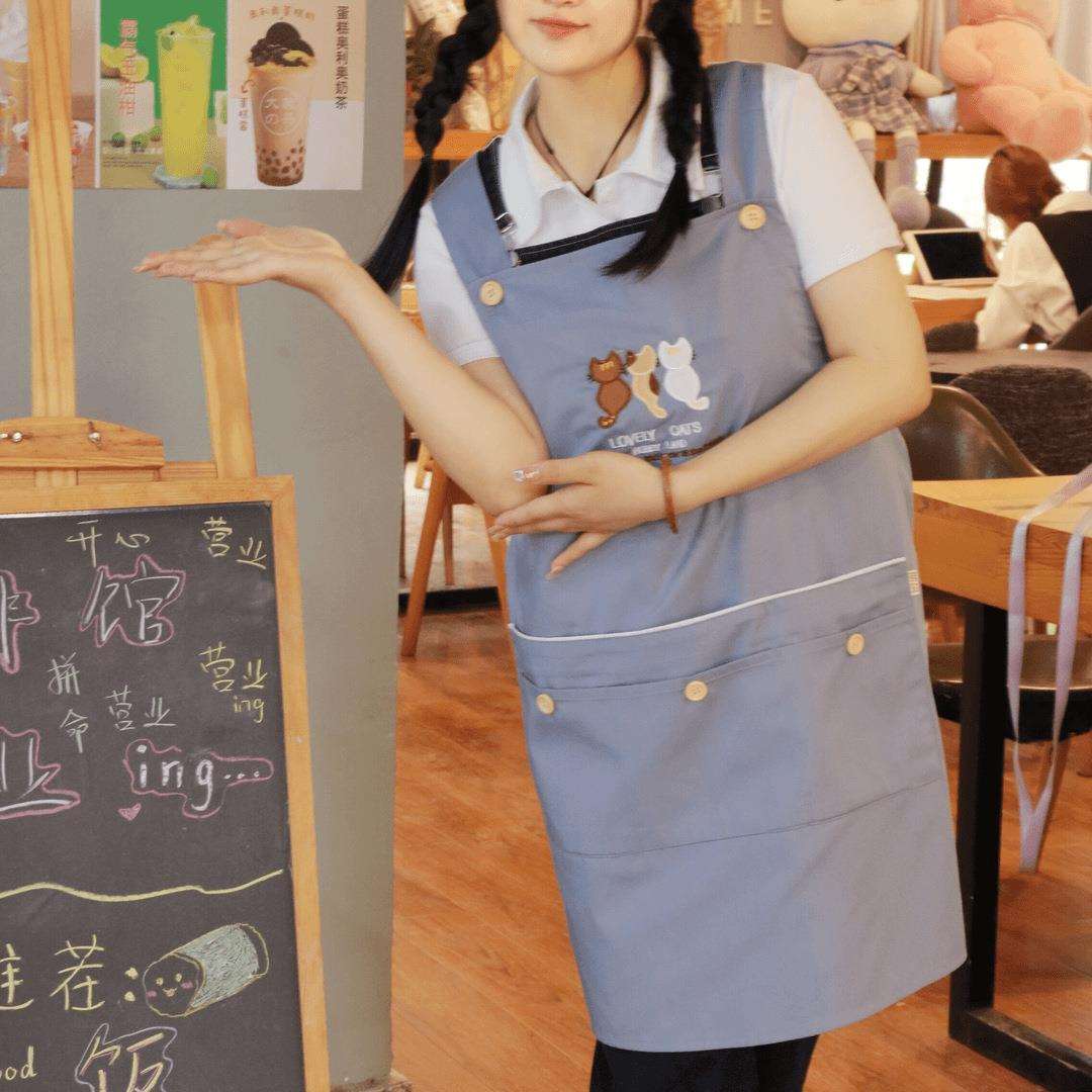 工厂直销围裙家用厨房做饭可爱女成人时尚可擦手工作围腰男款