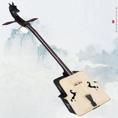 乐魂直销专业黑檀贝雕马头琴中音蒙古乐器专业演奏带盒子