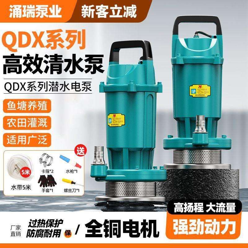 家用潜水泵220v纯铜全套水泵大全农用扬程抽水泵流量小型灌溉
