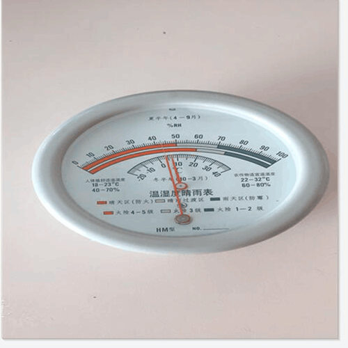 HM10型温湿度晴雨表、毛发式温湿度计指针式毛发温湿度计