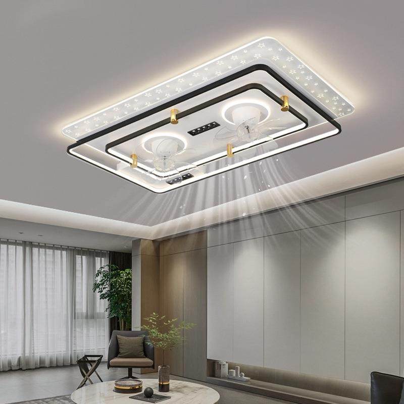 现代简约摇头风扇吸顶灯客厅灯大气卧室书房全屋组合套餐家用灯具