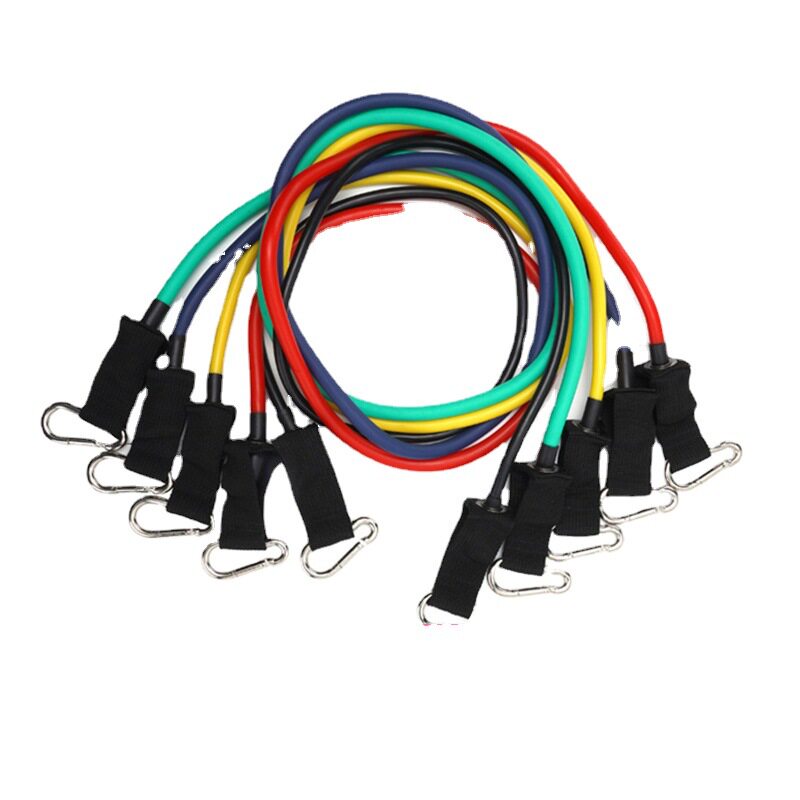 TPE拉力绳10件套男女健身专用拉力器家用一字拉力肌肉训练带