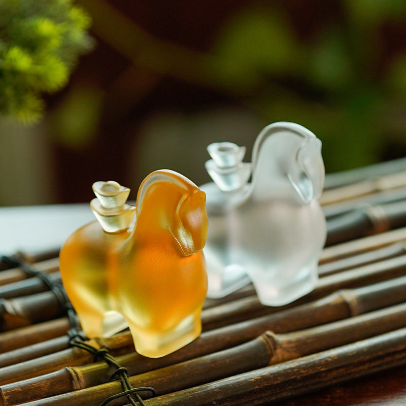 琉璃马上有钱招财乔迁送礼摆件