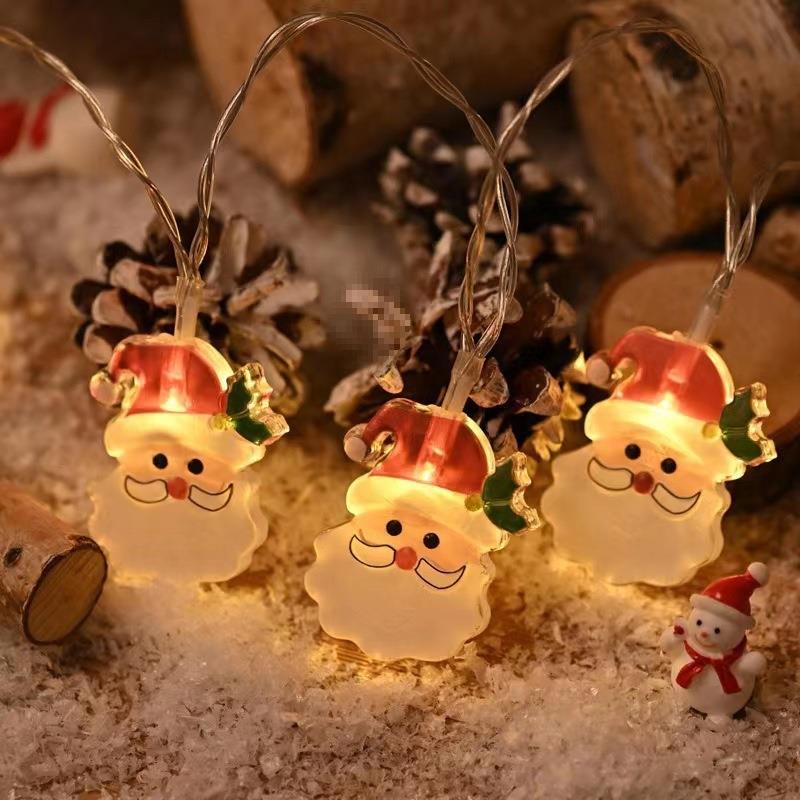 现货led灯圣诞老人雪人灯串圣诞树挂件房间宿舍圣诞装饰彩灯室内