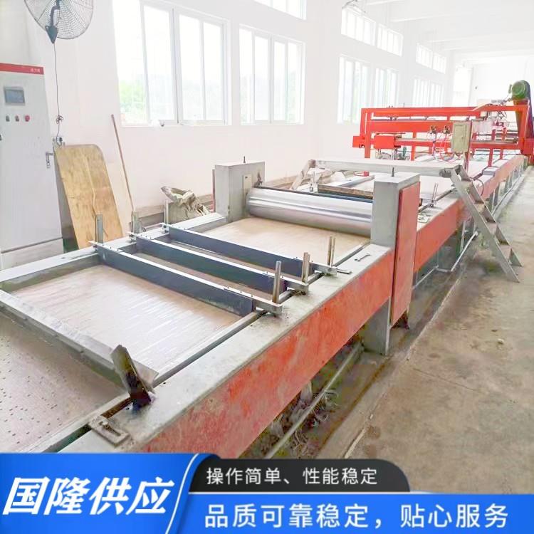 国隆供应秸秆瓦生产线外墙保温板制板机器设备水泥纤维板生产线