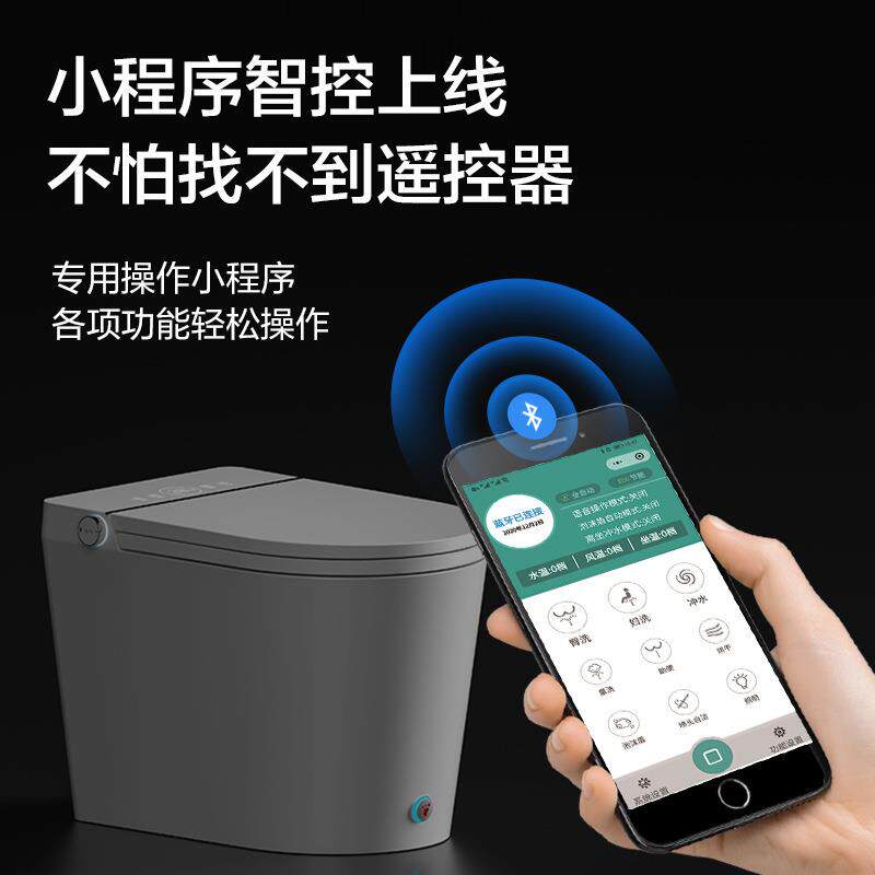 智能小户型一体式全自动泡沫盾语音无水压限制坐便器墙排静音