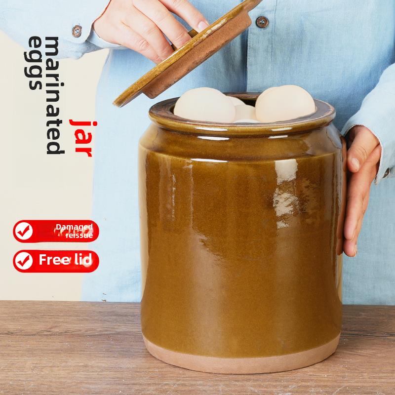 腌菜坛子家用老式泡菜小缸土瓦罐陶瓷米缸淹腐乳瓦缸腌制咸菜罐子