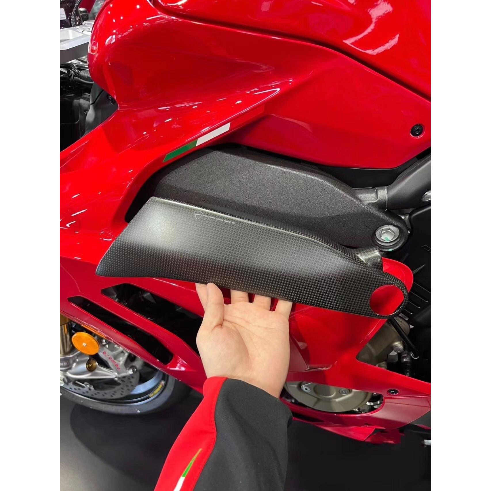 适用于杜卡迪V4 V4S/街霸V4碳纤维改装外壳导流罩 车架罩 挡泥板