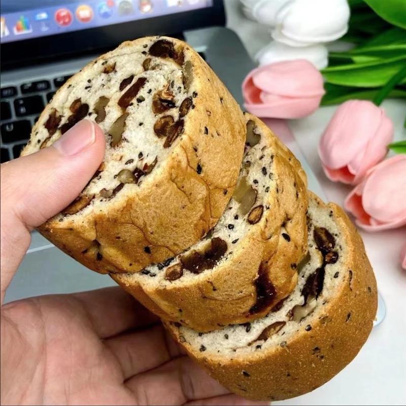 全麦面包果仁夹心车轮整箱欧包吐司速食列巴蔗糖健身零食饱腹早餐
