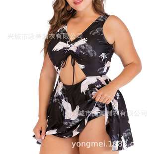 款 连体泳衣ebay肥婆泳装 欧美外贸女士大码 新款