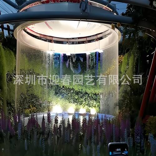 婚礼展厅装饰墙智能控制水帘水幕景观工程可手写字水幕墙水景墙