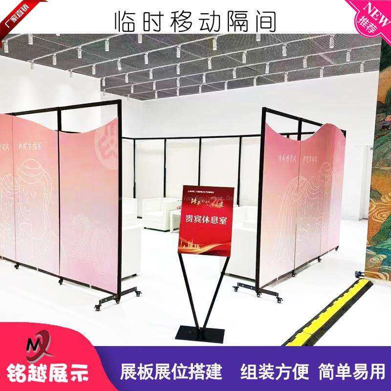 八棱柱展架书画铝合金展板挂画屏风摄影美术作品展示展示架特惠