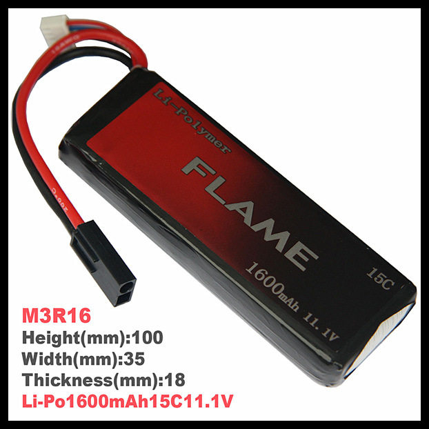 火焰FLAME1 M3R16 1600毫安15C 11.1V锂聚合物电池
