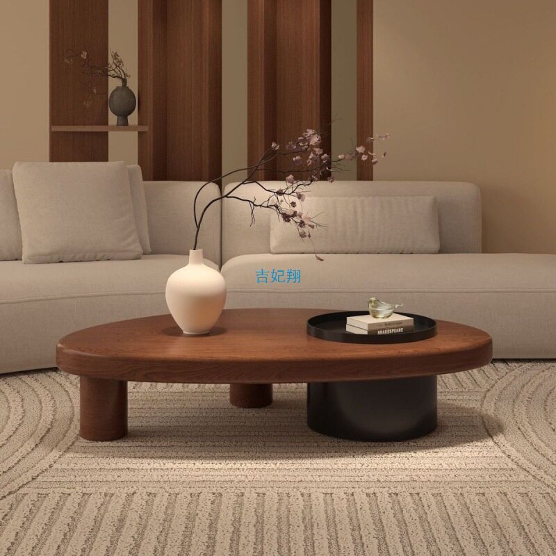 中古风实木茶桌茶几客厅简约家用异形新款小户型创意原木
