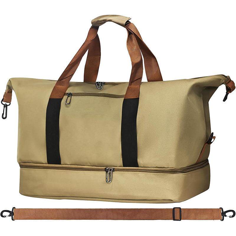 旅行包大容量干湿分离手提旅游行李包女尼龙斜跨瑜伽健身包