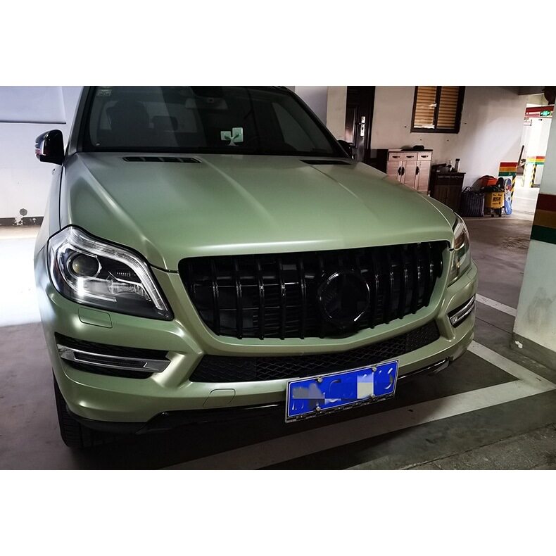 适用于13-15款X166奔驰GL350 GL400 GL450改装GT竖条大标中网格栅