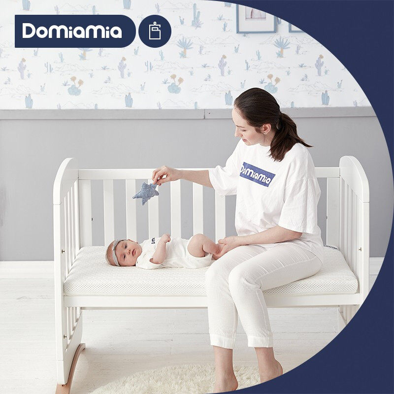 Domiamia哆咪呀新生婴儿床垫可水洗宝宝儿童天丝纺纱护脊透气垫子