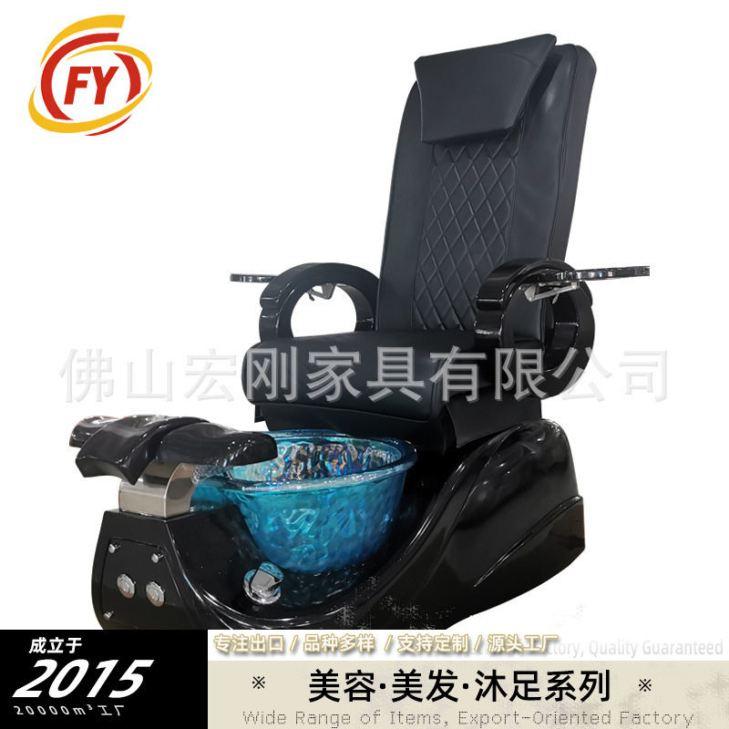 美甲沐足沙发美睫纹绣纹眉美脚美足躺椅按摩电动足疗足浴沙发床