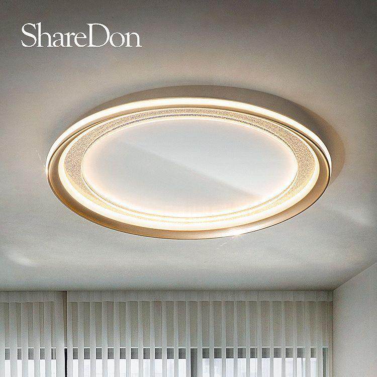 奢灯卧室吸顶灯创意简约现代led灯书房灯阳台轻奢大气圆形婚房