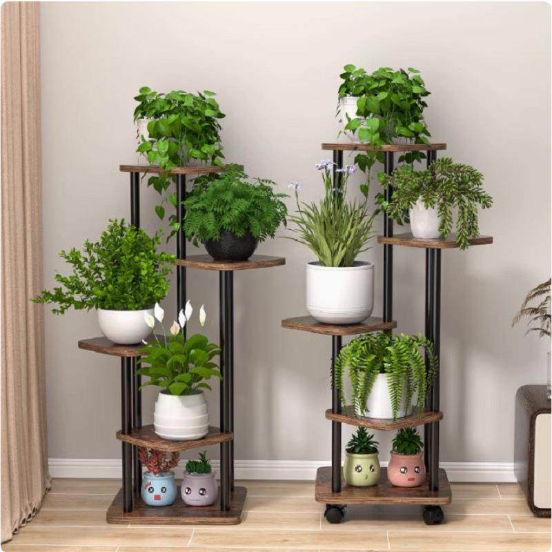 家用客厅花架子落地式多层阳台花盆架绿萝植物收纳实木颗粒置物架,金属材料及制品,金属加工件/五金加工件,淘宝优惠券,粉丝福利购,淘宝优惠卷
